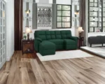 Modern Green Sofa – Luxury Fabric Sectional Sofa for Living Room - Image 2