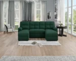 Modern Green Sofa – Luxury Fabric Sectional Sofa for Living Room - Image 3