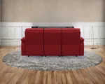 Red Fabric Recliner Sofa – Modern 3 Seater Living Room Sofa - Image 3