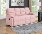 Modern Pink 4 Seater Recliner Sofa – Luxury Velvet Living Room Seating - Image 2