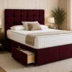 Durable King Size Divan Bed Frame – Premium King Bed Frame with Mattress Included