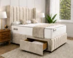Elegant King Size Divan Bed with Mattress and Storage Drawers - King Size Bed