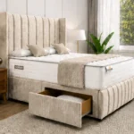 Elegant King Size Divan Bed with Mattress and Storage Drawers - King Size Bed