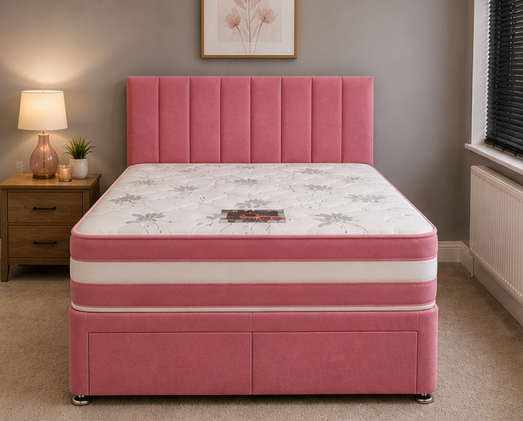1.21 Double Divan Bed with Mattress – Premium Storage Bed – Mattress Included - Image 1