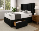 Contemporary King Size Divan Bed with Mattress and Storage - King Size Divan Bed with Comfortable Mattress - Image 3