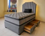 Premium Double Divan Bed with mattress and 2 Drawers