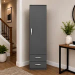 Classic One Door Wardrobe with Two Drawers