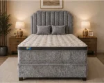 Modern King Size Bed Set Stylish Divan Base with Mattress - Image 2