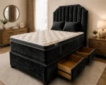Divan Bed with  mattress and Drawer Storage - Double Divan Bed Base for Spacious Rooms