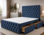 Double Size Divan Bed Frame – Comfortable Double Bed with Mattress - Image 2