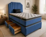 Elegant King Size Divan Bed with  Mattress - Image 3
