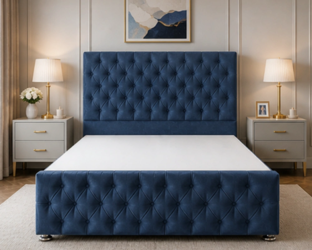 22 Elegant Comfort Bed – Luxury Divan Bed Double Size Divan Bed Frame – Comfortable Double Bed with Mattress - Image 1