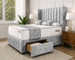 Contemporary King Size Divan Bed Frame – Luxury King Size Bed with Storage and Comfortable Mattress - Image 2
