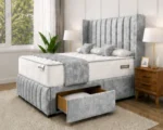 Divan Bed - Double Size Divan Bed With Mattress - Image 2