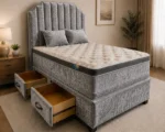 Double Divan Bed with mattress and Drawer Storage - Image 2