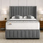 Super King Size Divan Bed Base with mattress and  Modern Look