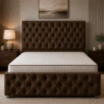 Modern King Size Divan Bed Frame – King Size Divan Bed with 2 Drawers & Mattress Included