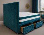 Durable King Size Divan Bed Frame – King Size Storage Divan Bed – Mattress Included - Image 4