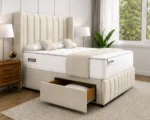 Divan Bed - Modern Double Size Bed Frame with Mattress - Image 5
