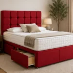 Modern Super King Size Divan Bed Frame – Premium Super King Bed with Mattress and Drawers