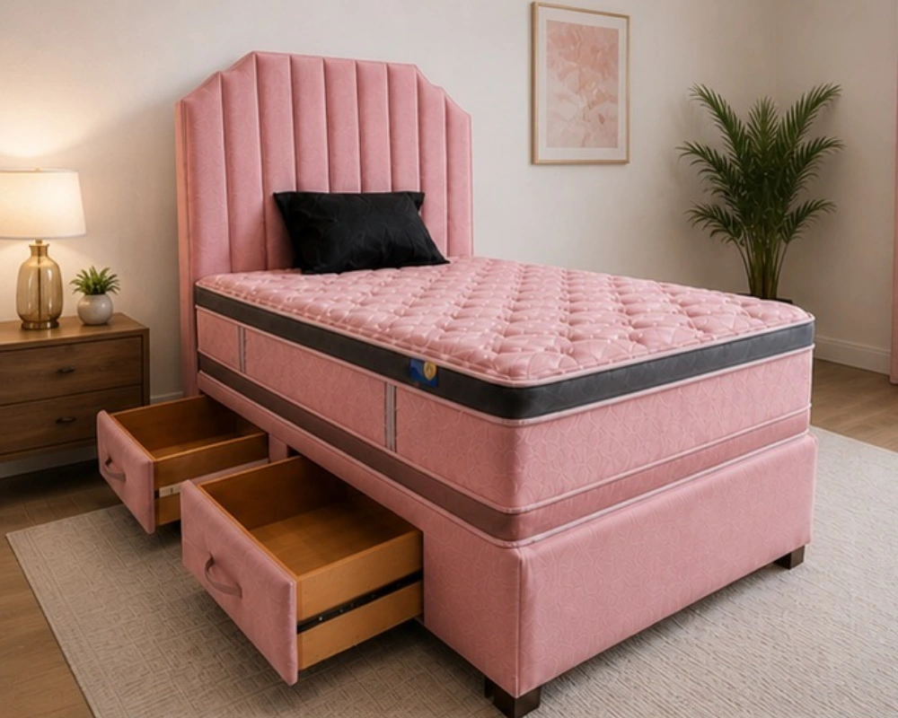 8 Luxury Divan Bed with Spacious Storage Stylish Divan Bed Frame With Mattress – Comfortable & Modern Double Bed - Image 1