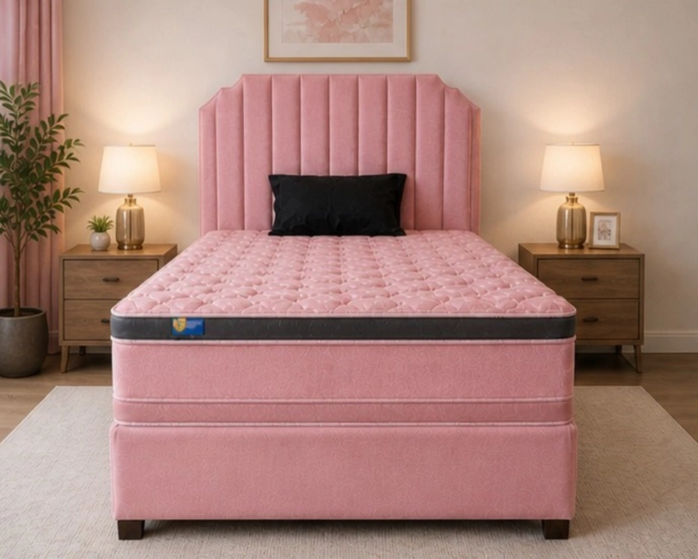 8 Stylish Platform Storage Bed Frame Premium Super King Divan Bed With Quality Mattress Included - Image 1