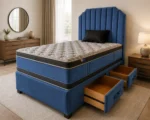 Modern Super King Size Bed Stylish Divan Base with Mattress - Image 2