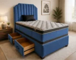 Modern Super King Size Bed Stylish Divan Base with Mattress - Image 3