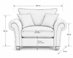 1 Seater Ashwin Sofa - Image 6