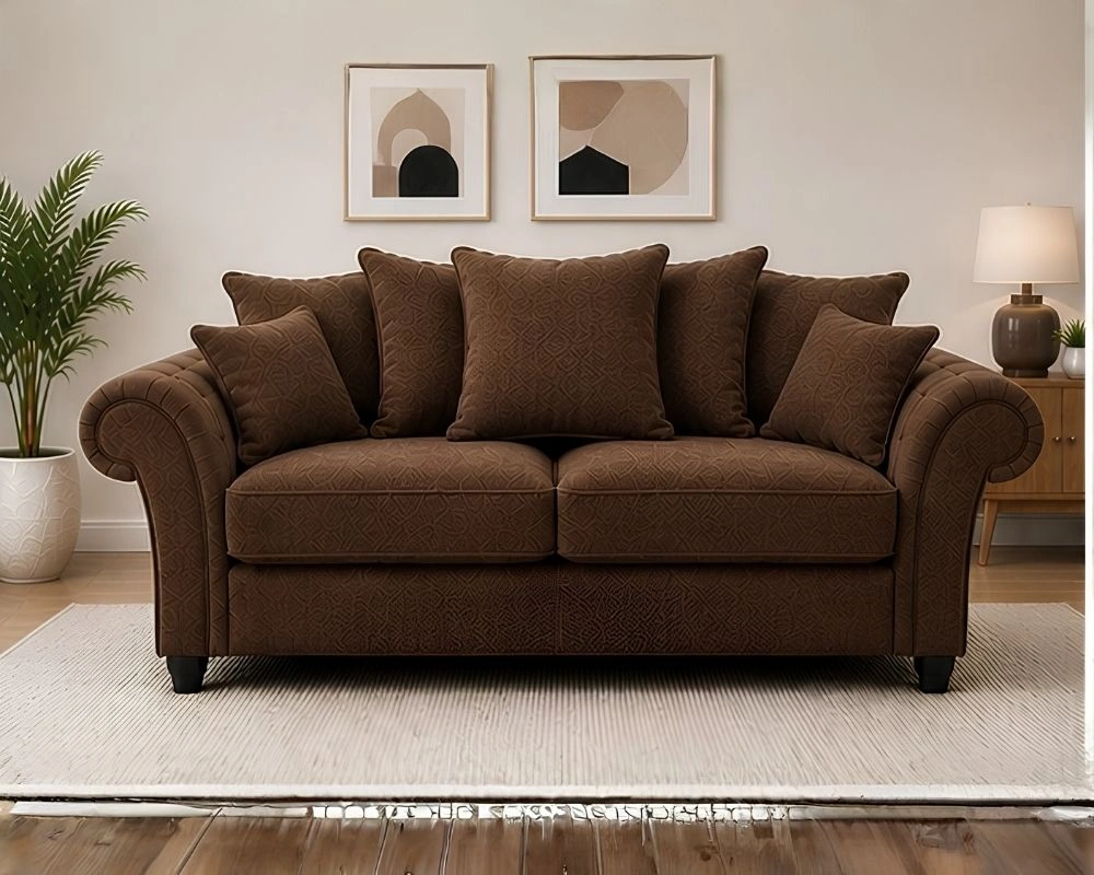 Ashwin Luxury Fabric Sofa Ashwin 2 Seater Sofa – Luxury Comfort Sofa - Image 1