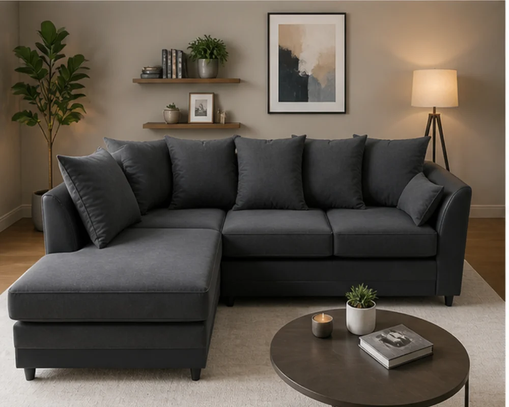 Best Deep Seat Sofas for Lounging Elegant Dylan 4 Seater Corner Sofa – Stylish Home Furniture - Image 1