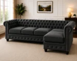 Chesterfield Luxury 5 Seater Sofa - Chesterfield Modern Family Sofa – Elegant 5 Seater Corner - Image 2