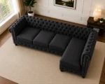 Chesterfield Luxury 5 Seater Sofa - Chesterfield Modern Family Sofa – Elegant 5 Seater Corner