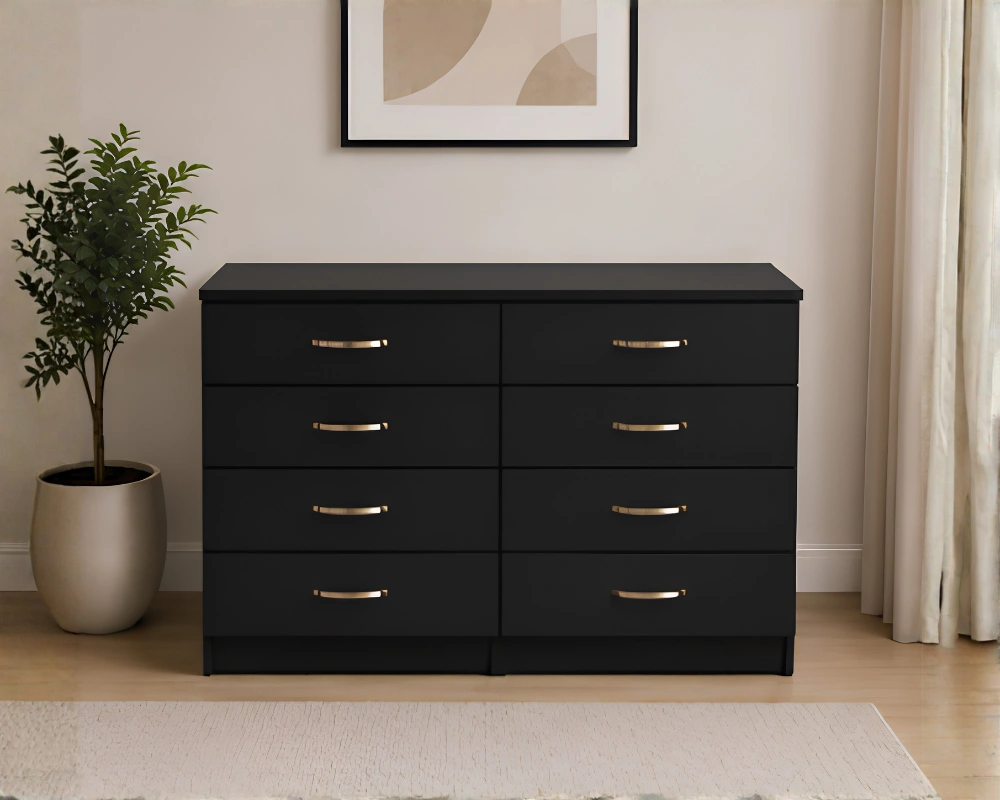 Classic Furniture Storage Chest of Drawers 4/4 – Modern Large Drawer Chest for Bedroom Storage - Luxury Wooden Drawer Cabinet for Modern Homes - Image 1