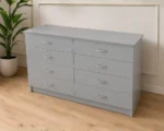 Chest of 4+4 Drawers - Stylish Wooden Storage Drawers - Designer Bedroom Chest - Image 2