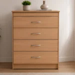 Chest of Drawers 4 – Elegant Storage Solution for Modern Bedroom Furniture