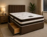 Space Saving King Size Divan Bed – King Size Divan Storage Bed with Mattress – Modern Design