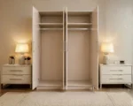 Premium Cashmere 4 Door Wardrobe – Modern Bedroom Storage Cabinet - Image 4