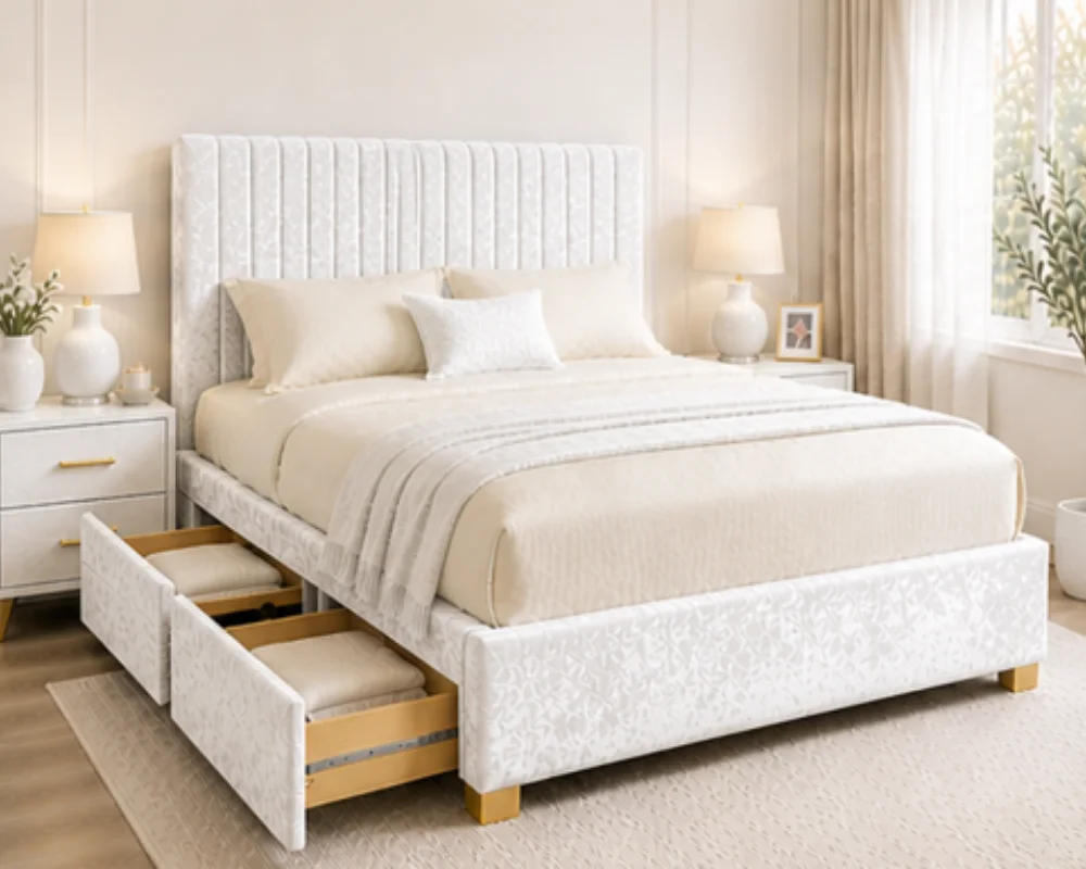 Deluxe King Size Divan Bed King Size Divan Bed with Storage – King Size Storage Bed with Mattress – Modern Divan Frame - Image 1