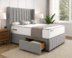 Double Divan Bed with Storage Drawers - Double Bed With Matress - Image 2
