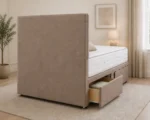 Durable Double Divan Bed Frame – Double Size Bed Frame with Storage and Mattress - Image 4