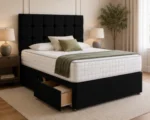 Storage King Size Divan Bed – King Size Bed with Mattress and Storage Drawers - Image 2