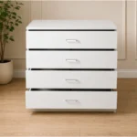 Modern Wooden Drawers - Premium Storage Cabinet - Chest Of 4 Drawers
