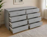 Chest of 4+4 Drawers - Stylish Wooden Storage Drawers - Designer Bedroom Chest