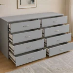 Chest of 4+4 Drawers - Stylish Wooden Storage Drawers - Designer Bedroom Chest