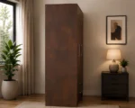 Walnut Brown 3 Door Wardrobe with 2 Drawers – Modern Bedroom Storage - Image 4