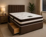 Practical Double Divan Bed - Divan Bed Frame - Double Divan Bed Frame – Storage Drawers & Mattress - Image 5