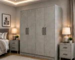 Durable 4 Door Wardrobe – Stylish Wooden Wardrobe - Spacious 4 Door Wardrobe – Luxury Family Storage Solution
