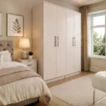 Premium Cashmere 4 Door Wardrobe – Modern Bedroom Storage Cabinet