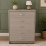 Chest of 5 Drawers - Premium Wooden Storage Drawers - Elegant bedroom furniture